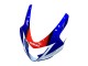 2004-2005 Suzuki GSXR 600 / GSXR 750 Motorcycle Fairing - White Blue Red