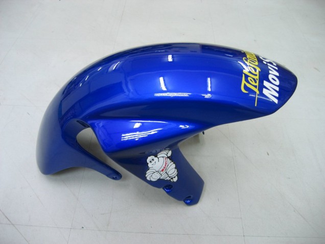 2004-2005 Blue White Yellow Green Telefonica Motul MoviStar Suzuki GSXR 600 / GSXR 750 Motorcycle Fairings