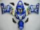 2004-2005 Blue White Yellow Green Telefonica Motul MoviStar Suzuki GSXR 600 / GSXR 750 Motorcycle Fairings