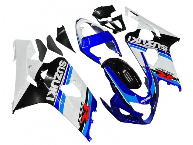 2004-2005 Suzuki GSXR 600 / GSXR 750 Motorcycle Fairing - White Blue Black Red