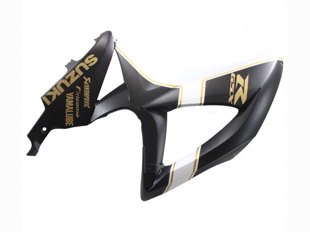 2008-2010 Suzuki GSXR 600 / GSXR 750 Motorcycle Fairings - Matte Black White Gold
