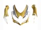 2008-2010 Suzuki GSXR 600 / GSXR 750 Motorcycle Fairings - Matte Black White Gold