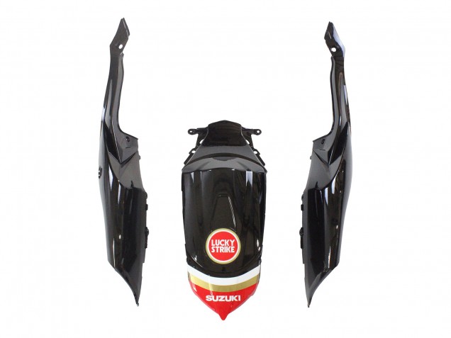 2008-2010 Suzuki GSXR 600 / GSXR 750 Motorcycle Fairings - Glossy Black Red White Motul Lucky Strike