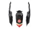 2008-2010 Suzuki GSXR 600 / GSXR 750 Motorcycle Fairings - Glossy Black Red White Motul Lucky Strike
