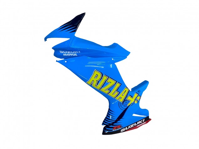 2011-2024 Suzuki GSXR 600 / GSXR 750 Motorcycle Fairings - Blue Gold Red Black Rizla