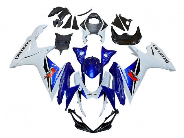 2011-2024 Suzuki GSXR 600 / GSXR 750 Motorcycle Fairing - White Blue Red