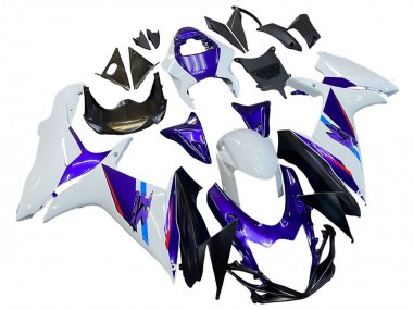 2011-2024 Suzuki GSXR 600 / GSXR 750 Motorcycle Fairings - Blue Purple White