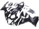 2011-2024 Suzuki GSXR 600 / GSXR 750 Motorcycle Fairings - Glossy Black Matte Black White Decal