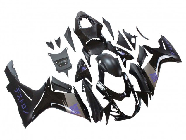 2011-2024 Suzuki GSXR 600 / GSXR 750 Motorcycle Fairings - Matte Black Grey Purple