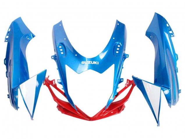 2011-2024 Suzuki GSXR 600 / GSXR 750 Motorcycle Fairings - Blue White Red