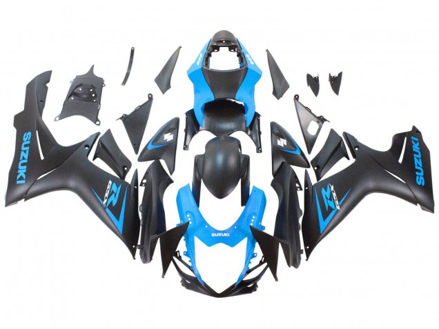2011-2024 Suzuki GSXR 600 / GSXR 750 Motorcycle Fairing - Blue Matte Black