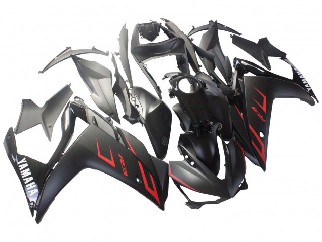 2015-2018 Yamaha YZF R3/R25 Motorcycle Fairings - Glossy Black Matte Black Red