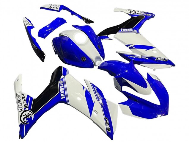 2015-2018 Yamaha YZF R3/R25 Motorcycle Fairings - White Blue Black Racing