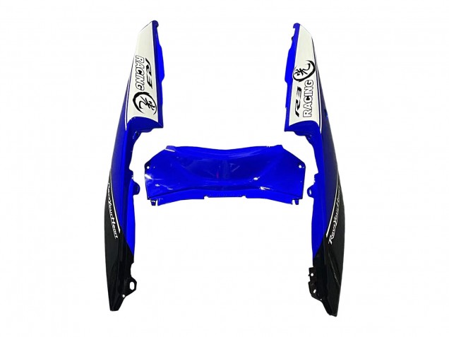 2015-2018 Yamaha YZF R3/R25 Motorcycle Fairings - White Blue Black Racing