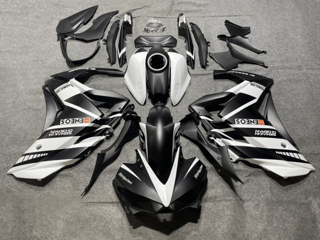 2015-2018 Yamaha YZF R3/R25 Motorcycle Fairings - White Black Yamalube ENEOS
