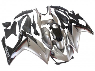 2015-2018 Yamaha YZF R3/R25 Motorcycle Fairings - Silver Black