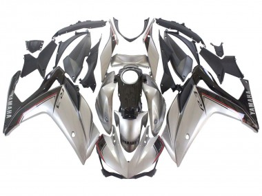 2015-2018 Yamaha YZF R3/R25 Motorcycle Fairings - Silver Black
