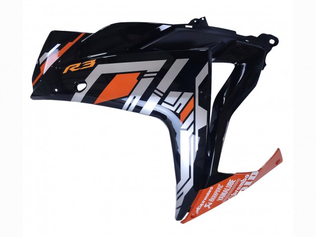 2015-2018 Yamaha YZF R3/R25 Motorcycle Fairings - Blue Orange Silver Yamalube