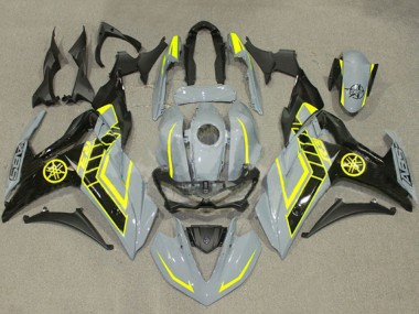 2015-2018 Yamaha YZF R3/R25 Motorcycle Fairings - Nardo Grey Yellow Black