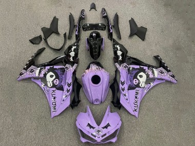 2015-2018 Yamaha YZF R3/R25 Motorcycle Fairings - Purple White Black