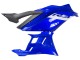 2022-2024 Yamaha YZF R3/R25 Motorcycle Fairings - Blue White Matte Black