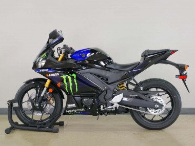 2022-2024 Yamaha YZF R3/R25 Motorcycle Fairings - Blue Green Black Monster Yamalube ENEOS