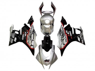 2022-2024 Yamaha YZF R3/R25 Motorcycle Fairings - Silver Red Black 46