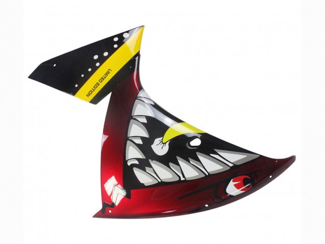2009-2011 Yamaha YZF 1000 R1 Motorcycle Fairings - Red Yellow Black Shark 46