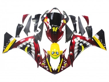 2009-2011 Yamaha YZF 1000 R1 Motorcycle Fairings - Red Yellow Black Shark 46