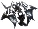 2009-2011 Yamaha YZF 1000 R1 Motorcycle Fairings - Glossy Black White Decal