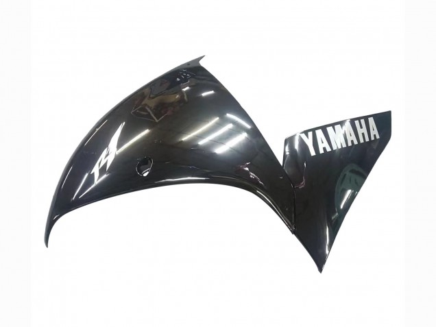 2009-2011 Yamaha YZF 1000 R1 Motorcycle Fairings - Glossy Black White Decal