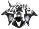 2009-2011 Yamaha YZF 1000 R1 Motorcycle Fairings - Glossy Black White Decal