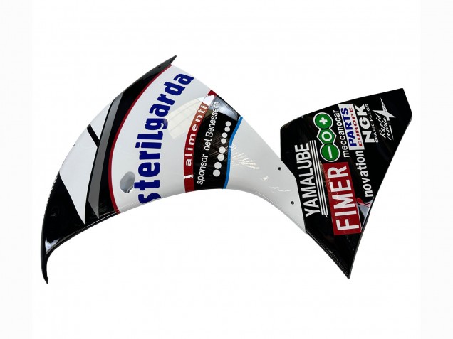 2009-2011 Yamaha YZF 1000 R1 Motorcycle Fairings - Glossy Black White Red Volvo Fimer Yamalube 87