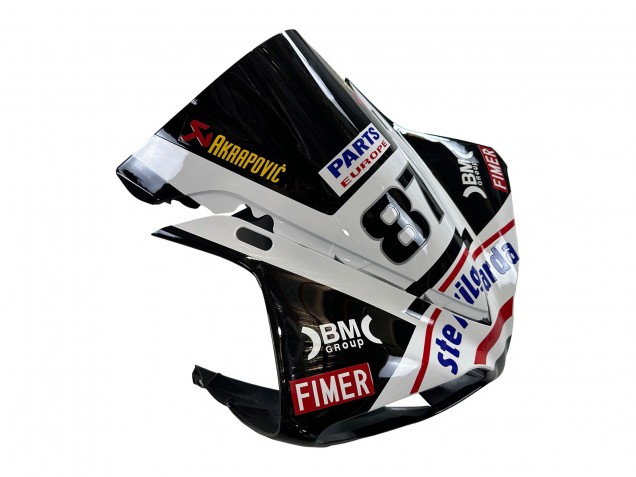 2009-2011 Yamaha YZF 1000 R1 Motorcycle Fairings - Glossy Black White Red Volvo Fimer Yamalube 87