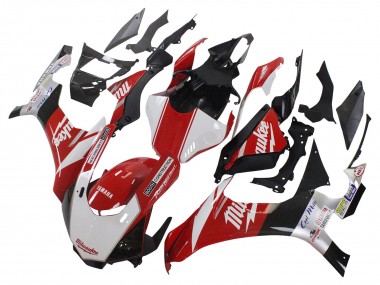 2015-2019 Yamaha YZF 1000 R1 Motorcycle Fairing - White Red Black Milwaukee