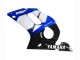 1998-2002 Yamaha YZF 600 R6 Motorcycle Fairings - White Blue Glossy Black