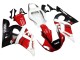 1998-2002 Yamaha YZF 600 R6 Motorcycle Fairings - White Red Glossy Black