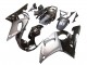 1998-2002 Yamaha YZF 600 R6 Motorcycle Fairings - Silver Glossy Black