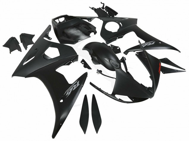 2003-2004 Yamaha YZF R6 Motorcycle Fairings - Matte Black