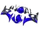 2003-2004 Yamaha YZF R6 Motorcycle Fairings - Blue Glossy Black