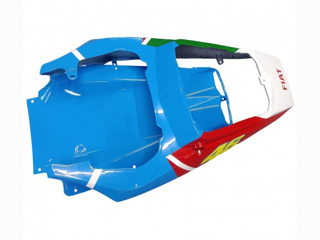 2003-2004 Yamaha YZF R6 Motorcycle Fairings - White Blue Green Red Kastinee Dunlop Motul