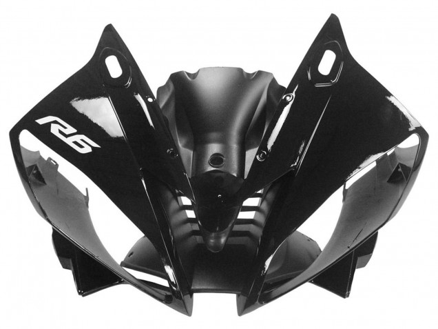 2006-2007 Yamaha YZF 600 R6 Motorcycle Fairings - Blue Glossy Black