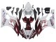 2006-2007 Yamaha YZF 600 R6 Motorcycle Fairings - White Maroon Red Fiat Acer Yamalube