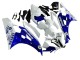 2006-2007 Yamaha YZF 600 R6 Motorcycle Fairings - White Blue Jordan