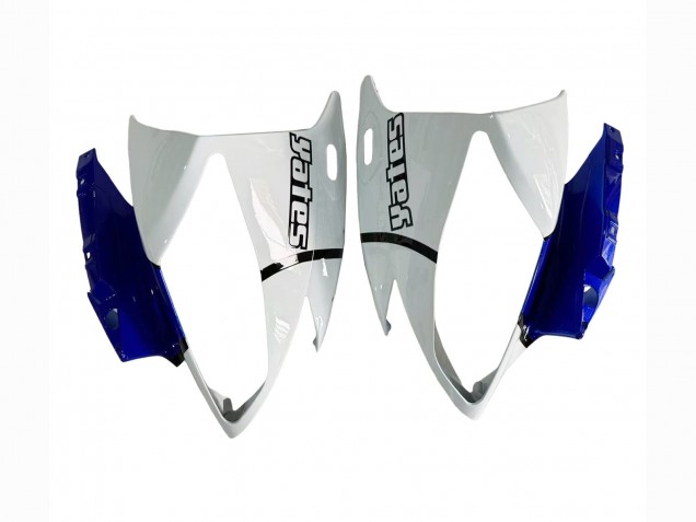 2006-2007 Yamaha YZF 600 R6 Motorcycle Fairings - White Blue Jordan