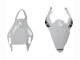 2006-2007 Yamaha YZF 600 R6 Motorcycle Fairings - White Glossy Black Motul Michelin