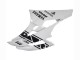 2006-2007 Yamaha YZF 600 R6 Motorcycle Fairings - White Glossy Black Motul Michelin