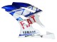 2006-2007 Yamaha YZF 600 R6 Motorcycle Fairings - White Blue Red Fiat Motul Michelin
