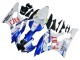 2006-2007 Yamaha YZF 600 R6 Motorcycle Fairings - White Blue Red Fiat Motul Michelin