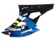 2006-2007 Yamaha YZF 600 R6 Motorcycle Fairings - Blue Neon Green Black Shark